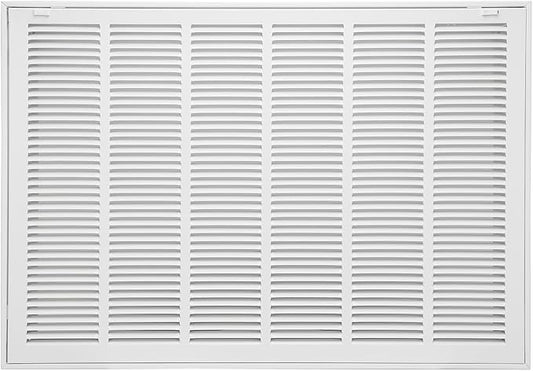 30"W x 20"H [Duct Opening Size] Steel Return Air Filter Grille - Removable Face/Door for 1 inch Filters -HVAC Vent Cover Grill - White [Outer Dimensions: 32 5/8"W X 22 5/8"H]