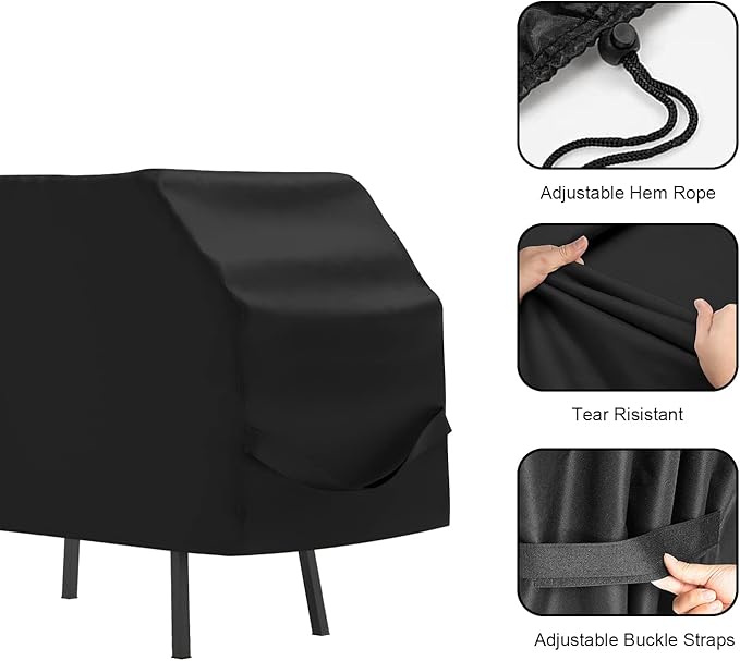 Griddle Cover for Blackstone 17" 22 Inch Griddle with Hood and Stand, 600D Heavy Duty Polyester Waterproof Griddle Cover for Blackstone 22"