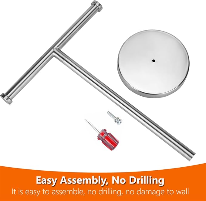 Towel Rack Hand Towel Stand, Bathroom Hand Towel Holder Stand with Heavy Base, SUS304 Stainless Steel Brushed Nickel