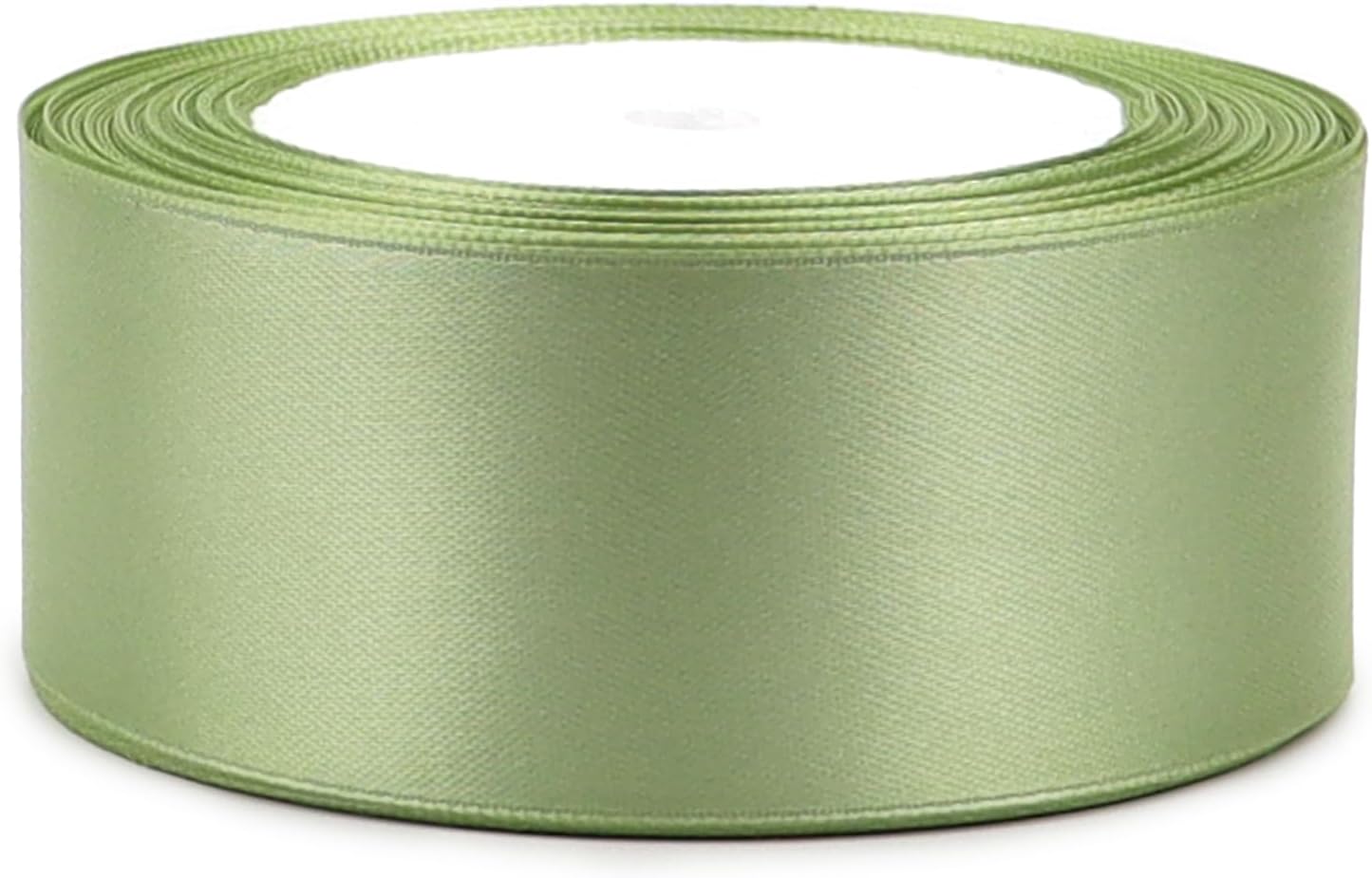 Pale Green Solid Satin Ribbon 1-1/2 Inch 25 Yards Solid Polyester Fabric Ribbon for Gift Wrapping Wedding Christmas Baby Shower Birthday Party Decoration Handmade Immortal Flower Craft
