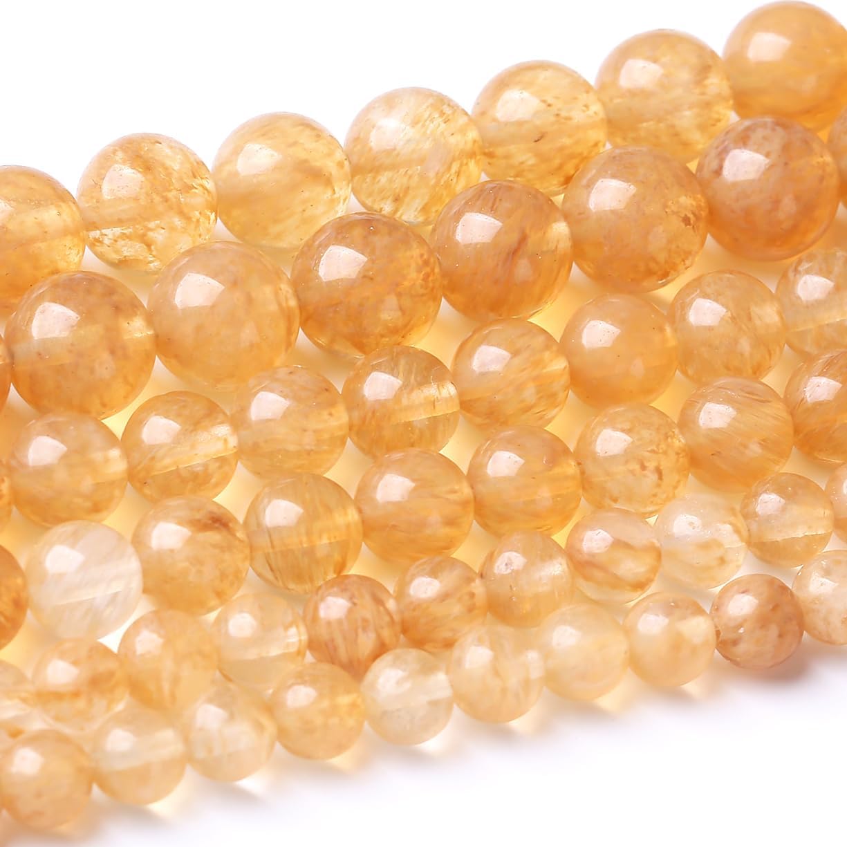 60PCS 6MM Tea Watermenlon Stone Beads Energy Healing Beads for DIY Jewelry Bracelet Necklace Making for Jewelry Making 15Inch