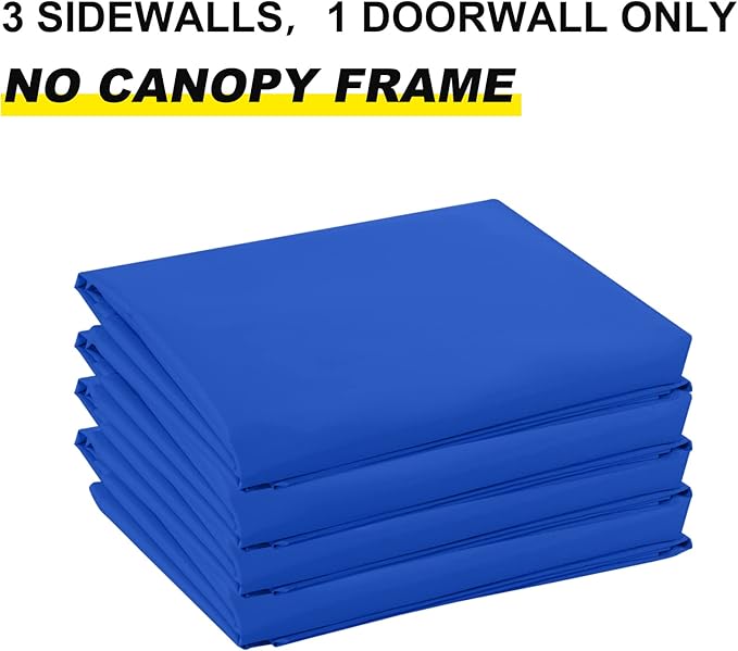 ABCCANOPY Side Wall 10x10, Blue (4 Walls Only, NOT Including Frame and Top)