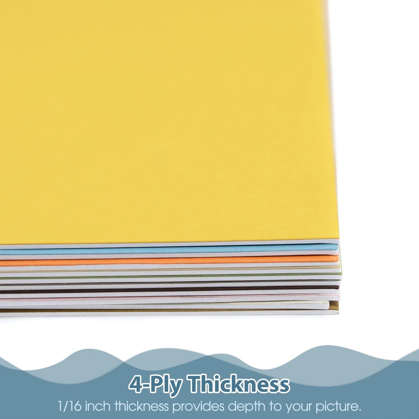 Golden State Art, 8x10 Matboard Mat Board Blanks - Assortment Color Uncut Mats for DIY Projects, Presentation Boards, Art Crafts (20 Pack)