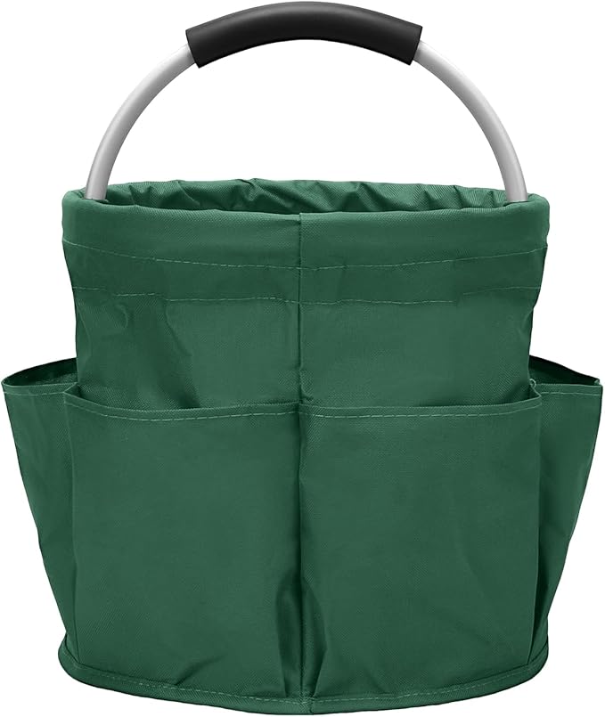 Multifunctional Folding Basket with Handles: Portable Picnic Baskets, Outdoor Beach Baskets, Garden Picking Baskets, Gift Baskets, Collapsible Bathroom Storage Baskets (Green)