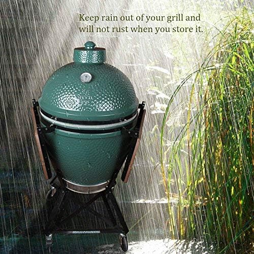 Dracarys Grill Chimney Top Vent Cap Ceramic Damper Top Egg Accessories, Replacement for Medium, Large and XLarge Big Green Egg Charcoal Grill
