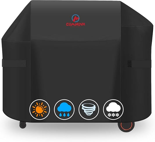 Comnova Grill Cover for Traeger Timberline 1300 - Premium Wood Pellet Smoker Cover for Traeger Waterproof & Heavy Duty, 600D Pellet BBQ Cover Accessory for Treager Timberline 1300 Grills (BAC360)