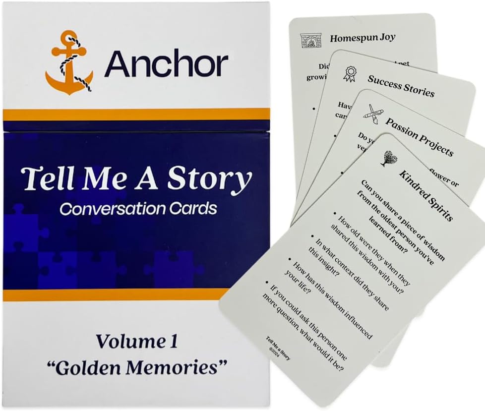 Conversation Starter Cards - Fun Prompts for Families, Friends, Seniors & Couples - Family Conversation Cards & Card Game for Couples (Volume 1)