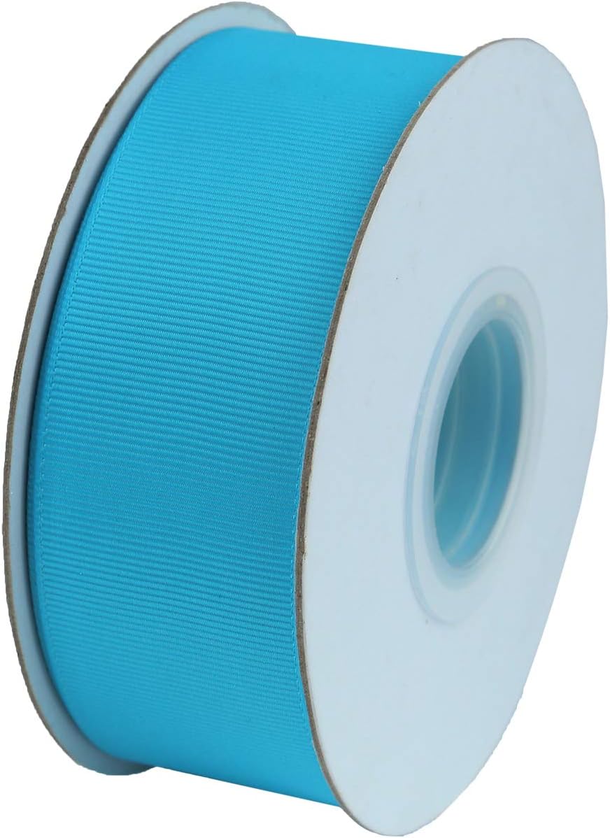ITIsparkle 11/2" Inch Grosgrain Ribbon 25 Yards-Roll Set for Gift Wrapping Cake Decoration Party Favor Hair Braids Hair Bow Baby Shower Decoration Floral Arrangement Craft Supplies, Turquoise Ribbon
