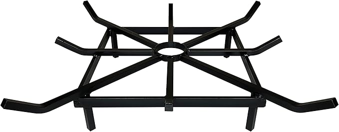 SteelFreak Heavy Duty Square Wheel Fire Pit Grate - Made in The USA (24 x 24 Inch)
