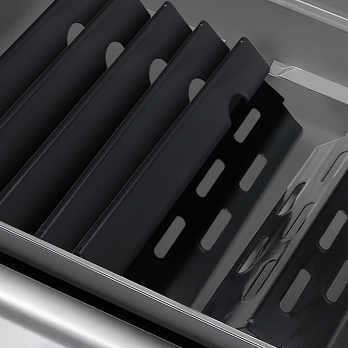 Grill Grate and Flavorizer Bars Heat Deflector Grill Parts for Weber Genesis 2 GS4 Grates 66089, 66097, 66041, 66033, 66796, Weber Genesis II E-410, E-435, S-435, SE-410, Porcelain Steel