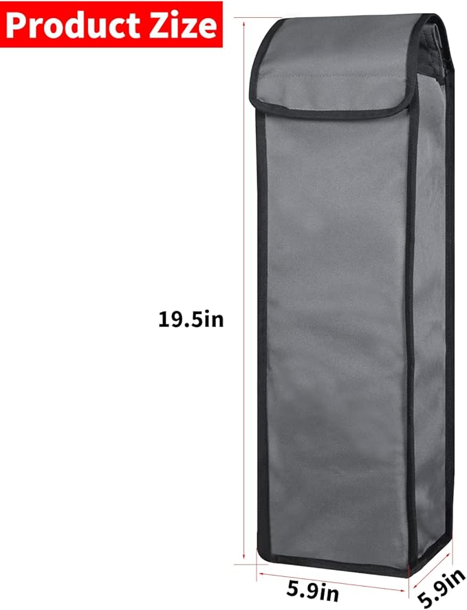 Grill Utensil Accessory Storage Bag Grey Waterproof BBQ Tool Storage Bags Grill Tools Foldable Barbecue Appliance Bracket Bag for Camping Hiking Barbecue（2 Pack）