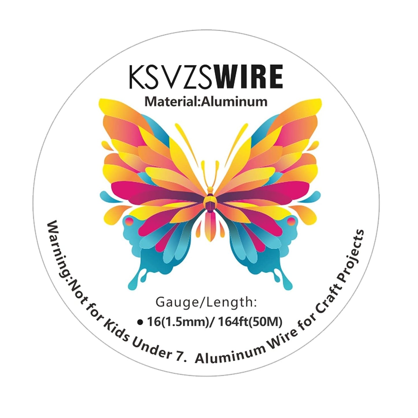 16 Gauge(1.5mm) Aluminum Wire 164 Feet(50M) KSVZS Bendable Metal Wire for Crafts, Sculpting, Armature, Jewelry Making【3-in-1】+18Gauge(1.0mm) 32.8Ft(10M)+1 Pliers(Silver)…