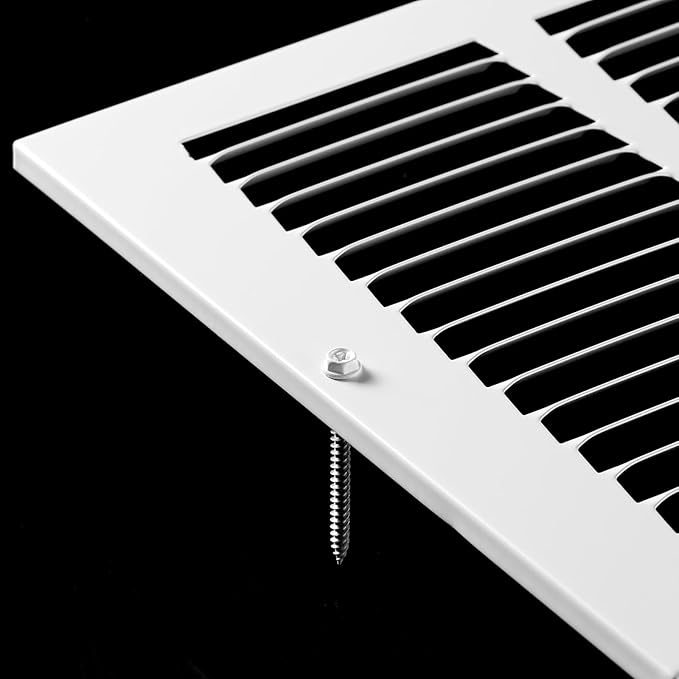 14x14 Return Air Grille(Duct Opening Size),Air Return Vent Cover,Flat Vent Cover,Rejillas De Aire Acondicionado Para Casa,Return Air Grilles,Outer Dimensions:15.75"Wx15.75"H(14"W x 14"H, Duct Opening)