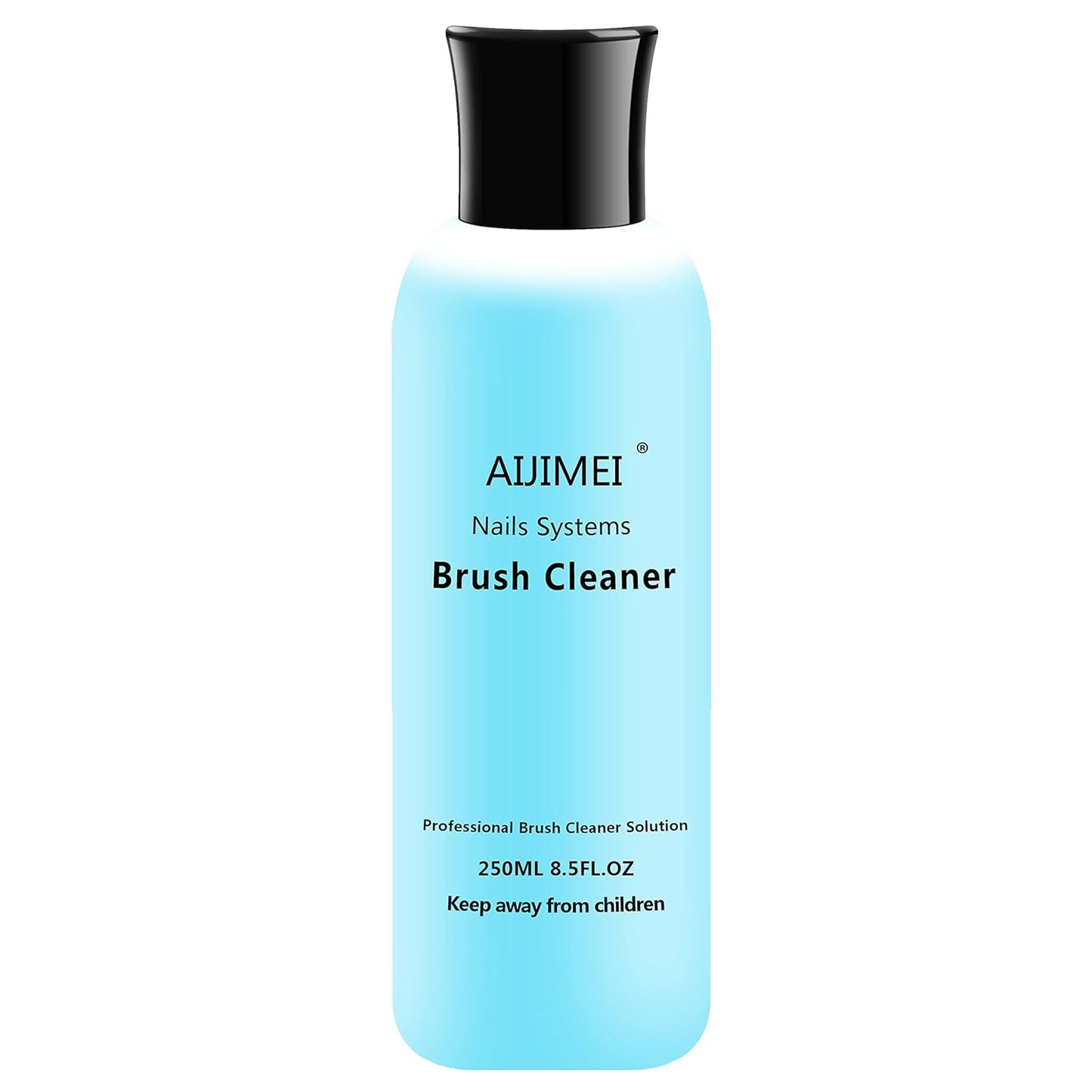 Aijimei Acrylic Nail Brush Cleaner - Liquid Paint Brush Cleaner for Nails Artists (250ml/8.5 FL.OZ)