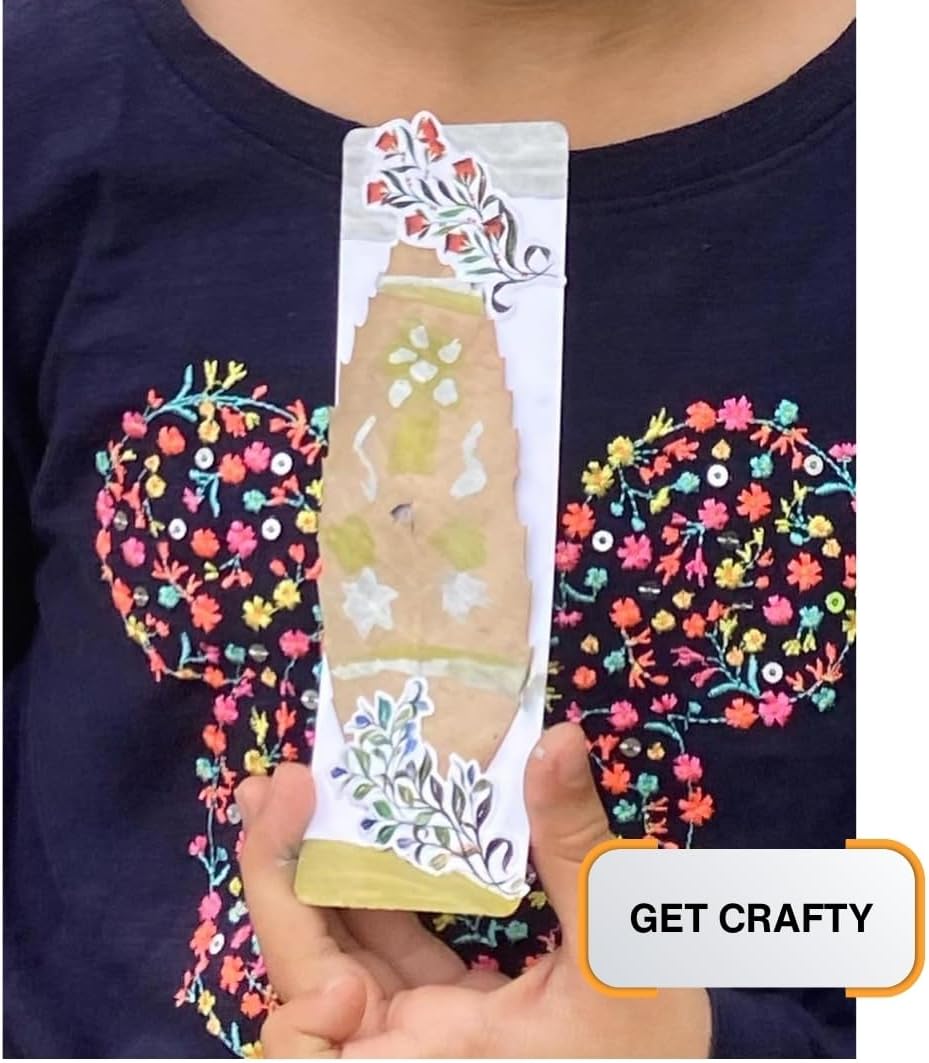 Artist Bookmark Sketchpad Combo – 300 GSM 100% Cotton & 320 GSM Cellulose Ivory Paper | Premium Mixed Media Paper for Watercolor, Gouache, Calligraphy & Ink – Bookmark Size 6x2”