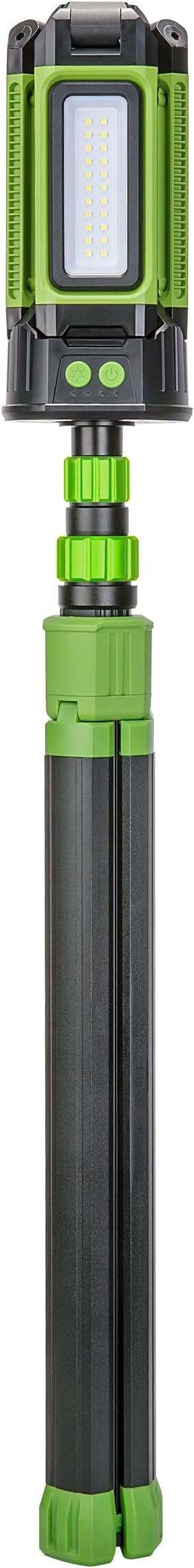 PowerSmith 4500 Lumen Rechargeable Cordless Work Light with Stand, LED Camping Light 72" Tall (PWLR045T)