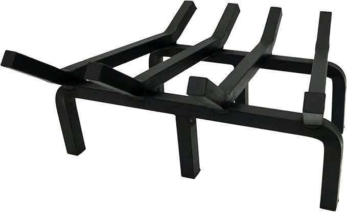 SteelFreak Super Heavy Duty Steel Fireplace Grate - Made in The USA (18 Inch)