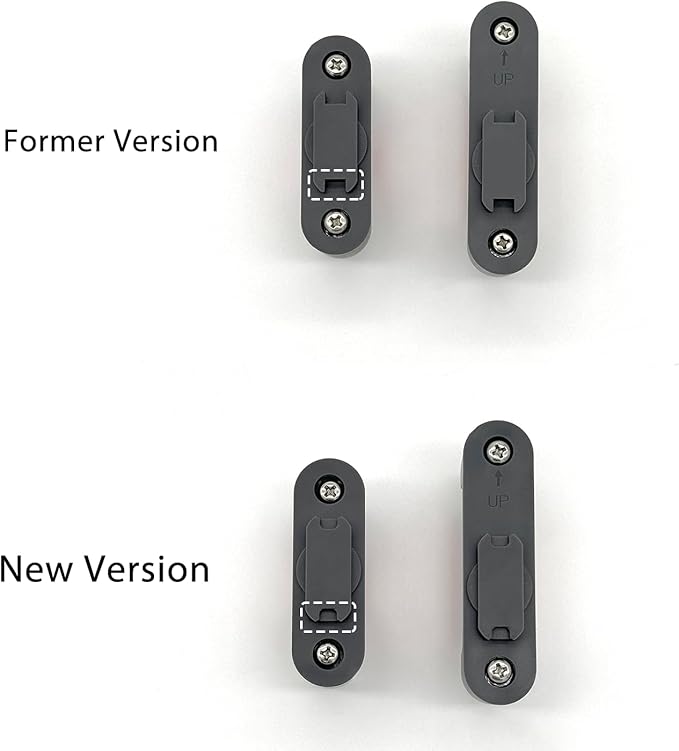 Grill Light Mounting Bracket Kit, 1 Round & 1 Square Bracket, Compatible with Grill/Griddle Handles from 1-1.4 Inches in Diameter, Only Fits for OATISLife Grill Light