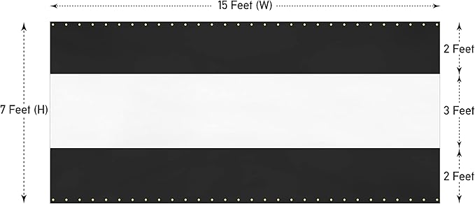 Covers & All Outdoor Clear Panel Curtain, 12 oz Vinyl Outdoor Curtains for Patio, Weather Resistant Waterproof Tarp with Brass Grommets for Pergola, Porch, Gazebos, Balcony (7'H x 15'W Feet, Black)