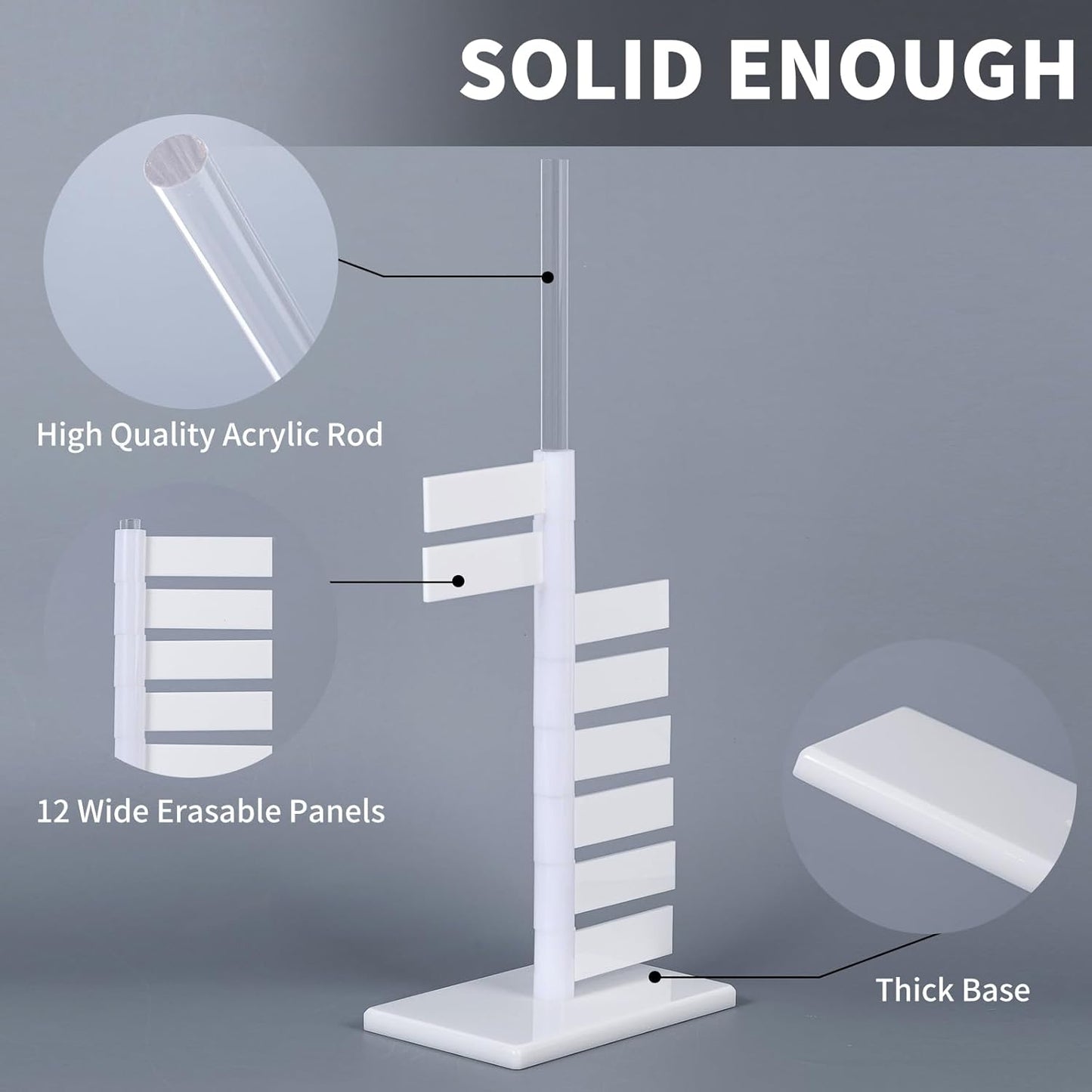 Kalami Initiative Tracker for DND, 12 Rotating Acrylic Flags Turn Tracker for D&D 5e, Pathfinder and Other Tabletop RPG, Perfect DM Gift