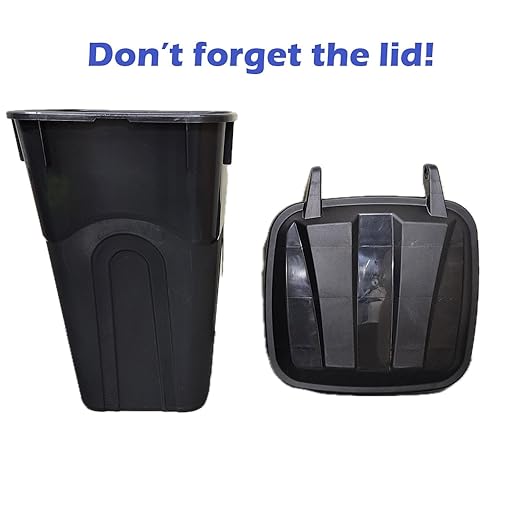32 Gallon Heavy Duty Wheeled Plastic Garbage Can with Attached Lid and Easy Grip Handle – Bottom Hand Groove, Rugged Wheels, Indoor Outdoor Trash Can for Home, Kitchen, Yard, Patio (2)