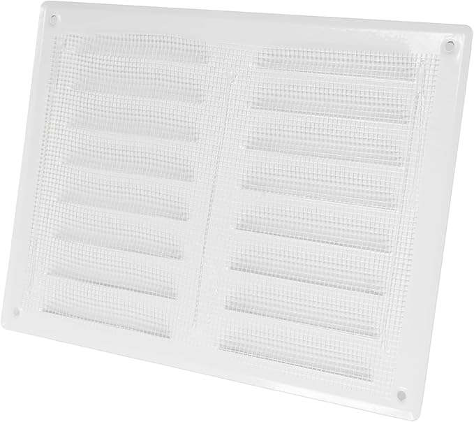 Repa Market 10" x 7.5" Inch (Outer Dimensions) White Air Vent Cover - Steel Return Air Grilles - for Ceiling and Sidewall - HVAC - with Protection Screen (10.23'' x 7.48'' Inch)