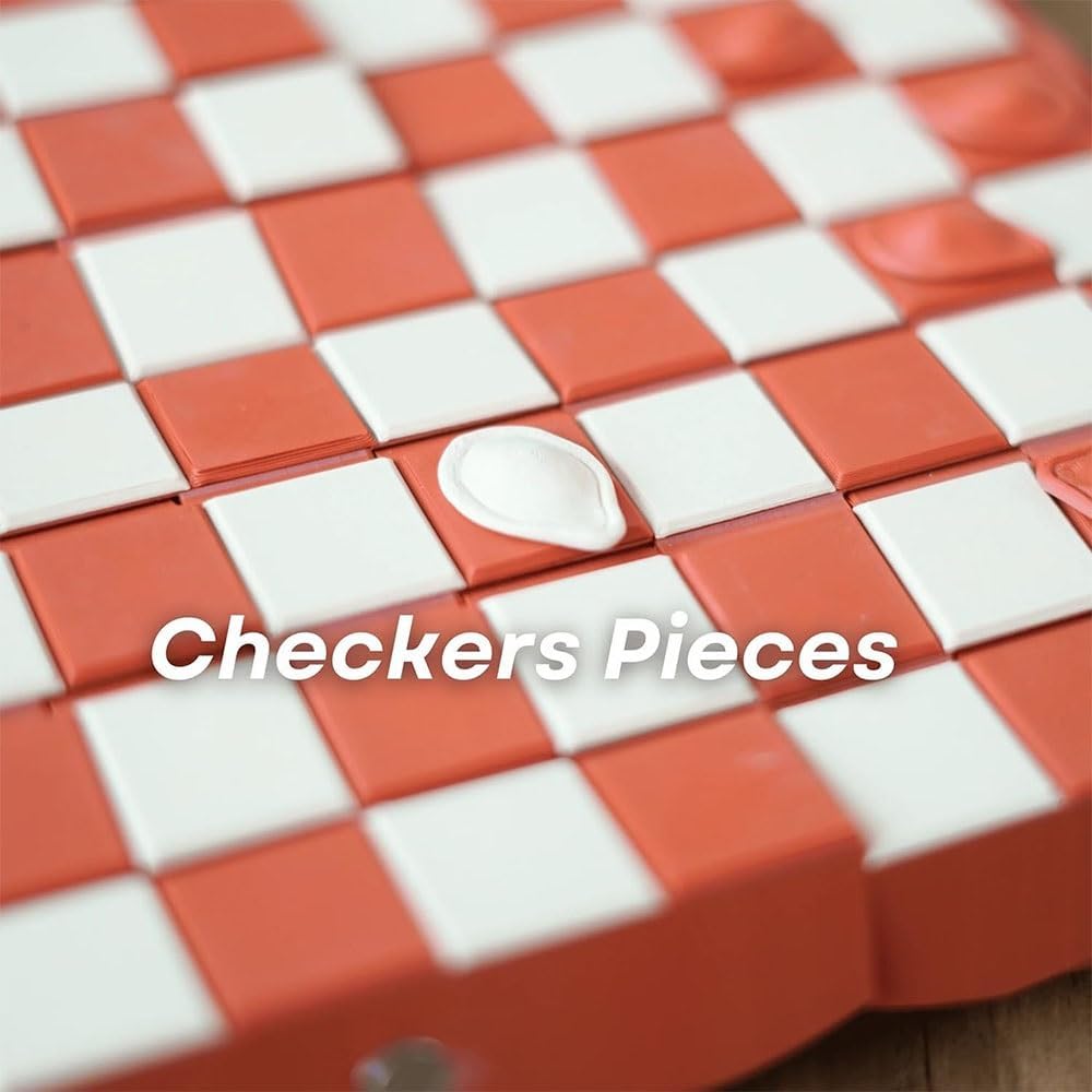 Pumpkin Board Game Set,Magnetic Pumpkin Chess Expansion Pack Gourd Games,3D Printing Portable Checkers with Checkers Board,Dice Tower,Card Storage,Dice Storage,and Boards,Christmas Decor Gift(#1)