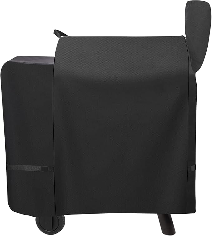 Outdoor 600D Heavy Duty Waterproof Pellet Grill Cover for Traeger Pro 22 575 Series,Texas,Z Grill 550B etc.,Full Length All Weather Protection Grill Cover Compatible with Traeger Pro 22 Cover,Black