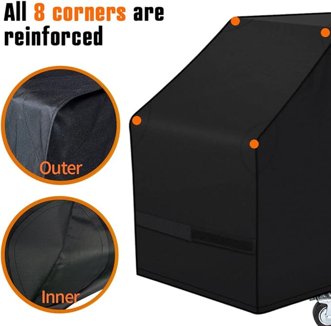iCOVER 36 inch Griddle Cover for Blackstone, 600D Heavy Duty Waterproof Flat Top Grill Covers for 36" Grills 1554 1825 for Weber 36” Griddles with Support Pole