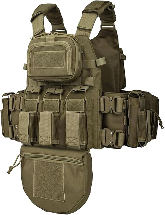 YAKEDA Tactical Outdoor Training Vest - Molle Vest With Multi-Functional Pouches For Training, Hunting & Hiking
