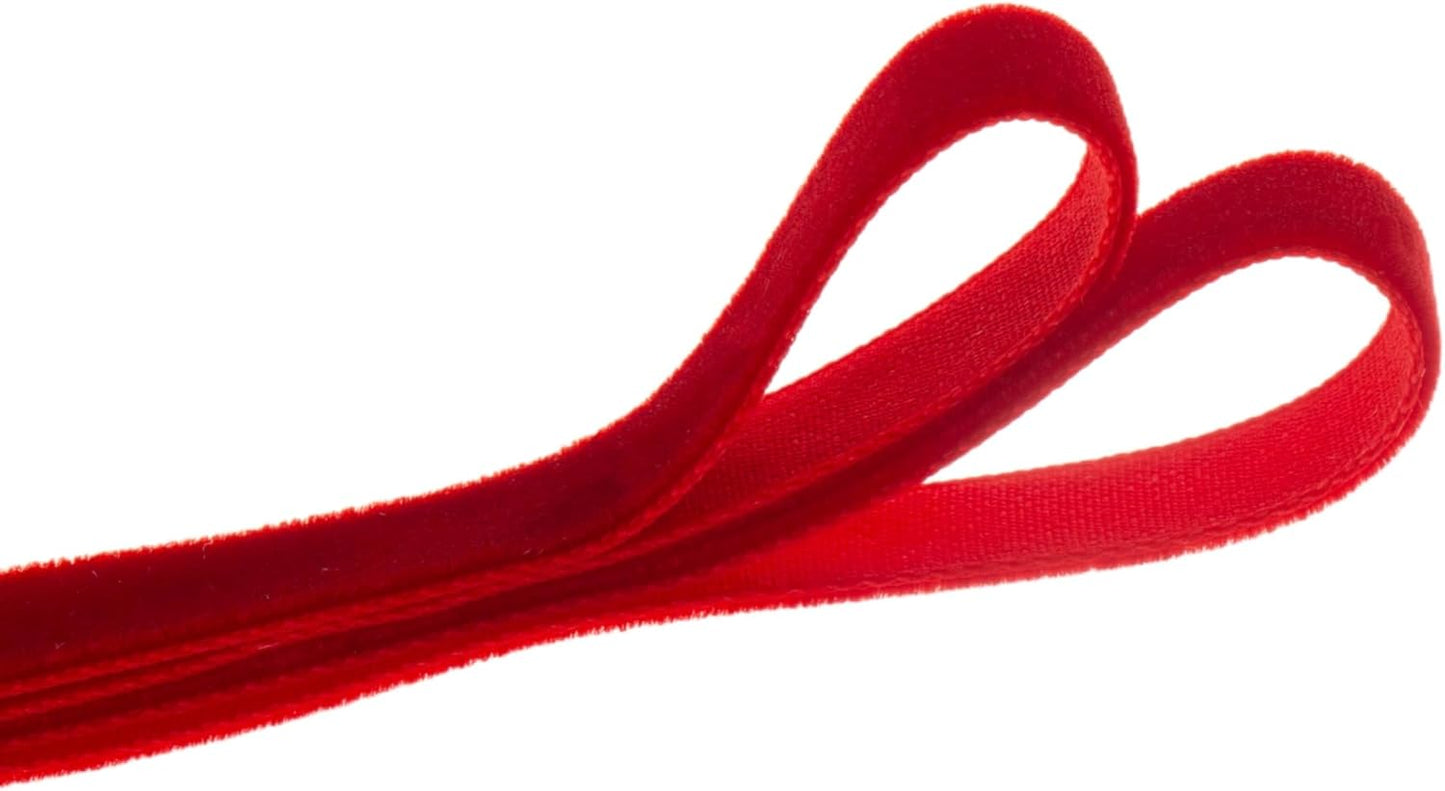 Vintage Red Velvet Ribbon, 5/8 Inch X 25Yd