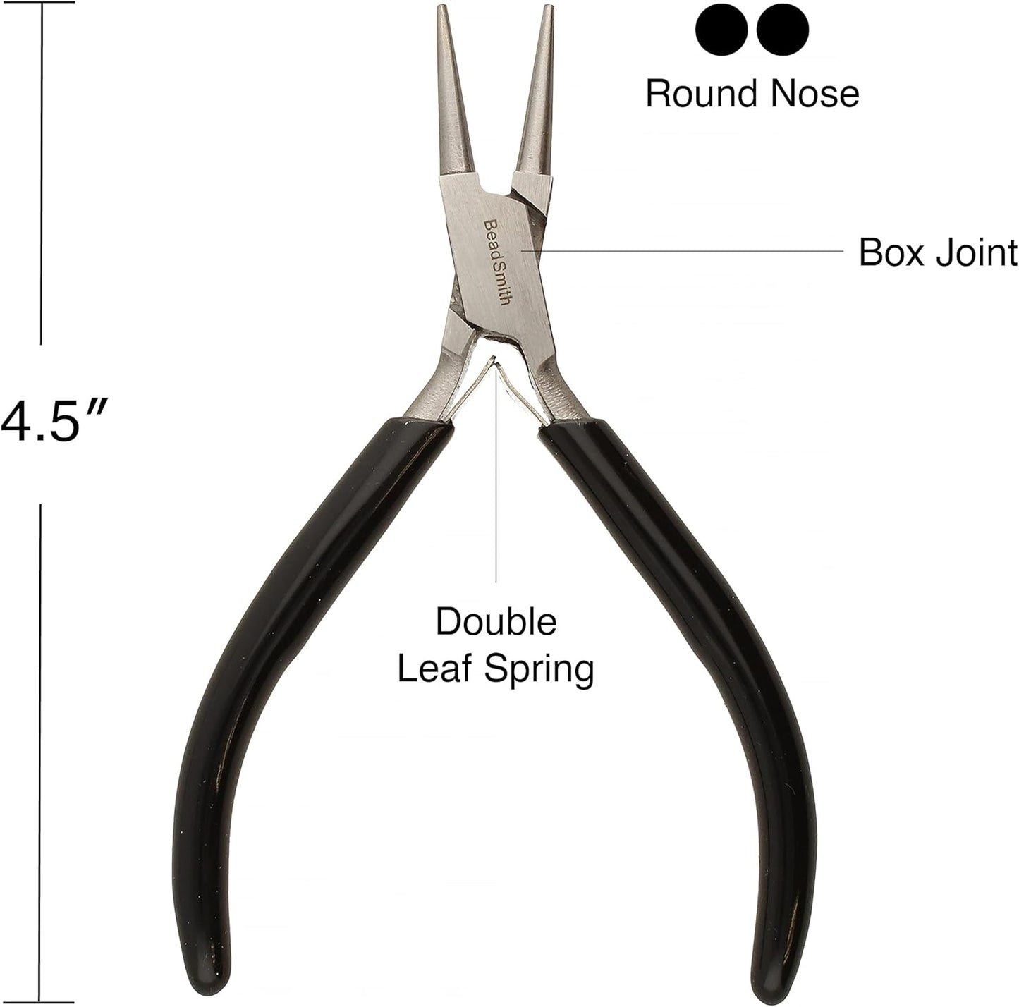 The Beadsmith Precision Series Pliers Set – 3-Piece Kit: Chain Nose, Round Nose and Flush Cutter with Tungsten Carbide Blades – Make Bracelets, Necklaces & Earrings – Tools for Jewelry Making