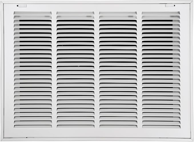 20"W x 14"H [Duct Opening Size] Steel Return Air Filter Grille - Removable Face/Door for 1 inch Filters -HVAC Vent Cover Grill - White [Outer Dimensions: 22 5/8"W X 16 5/8"H]