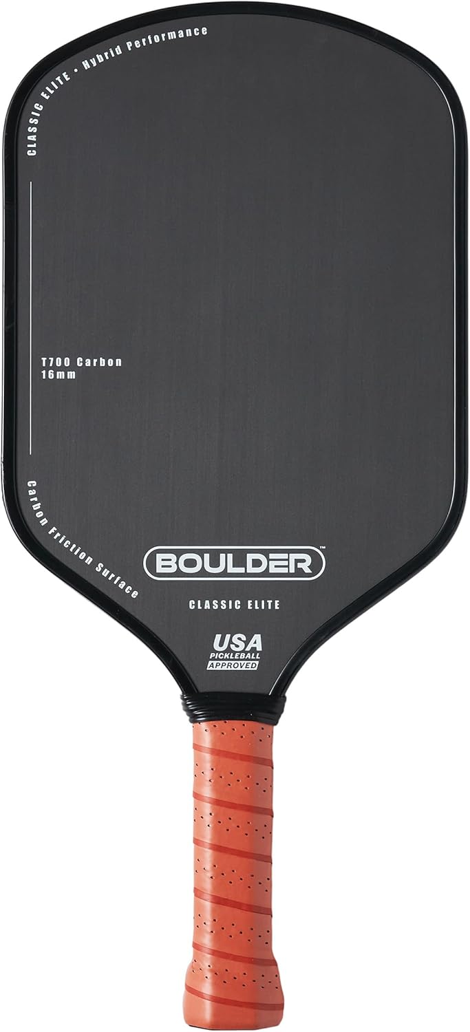 Boulder Carbon Fiber Pickleball Paddle | T700 Carbon Fiber | USAPA Approved, with Honeycomb Polymer Core | Pickleball Racket for Beginner & Experienced Players
