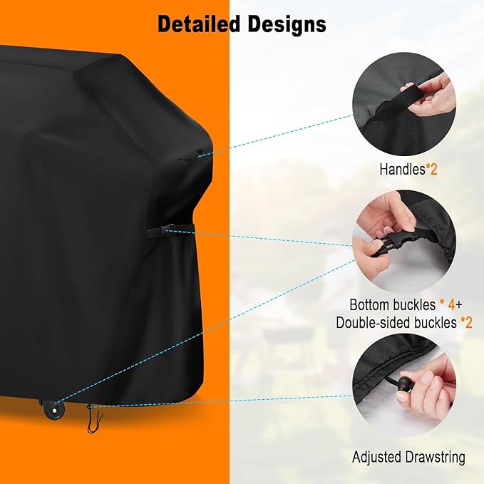 Customized Dust Barbecue Covers for Outdoor Grill BBQ, Waterproof Protective Cover for Grill Dining Cart/Outdoor Pizza Oven/Outdoor Grill