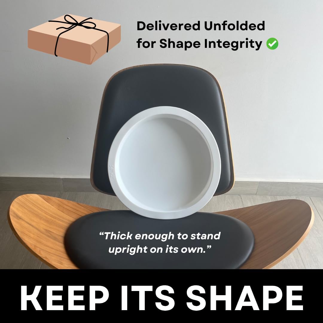 Alaskey® Premium Round Resin Table Silicone Mold 14"x2" and 10"x2" | Durable, Reusable, No Seal Required | Large Epoxy Resin Mold for DIY River Table, Coasters, Cutting Boards, Charcuterie, and Crafts