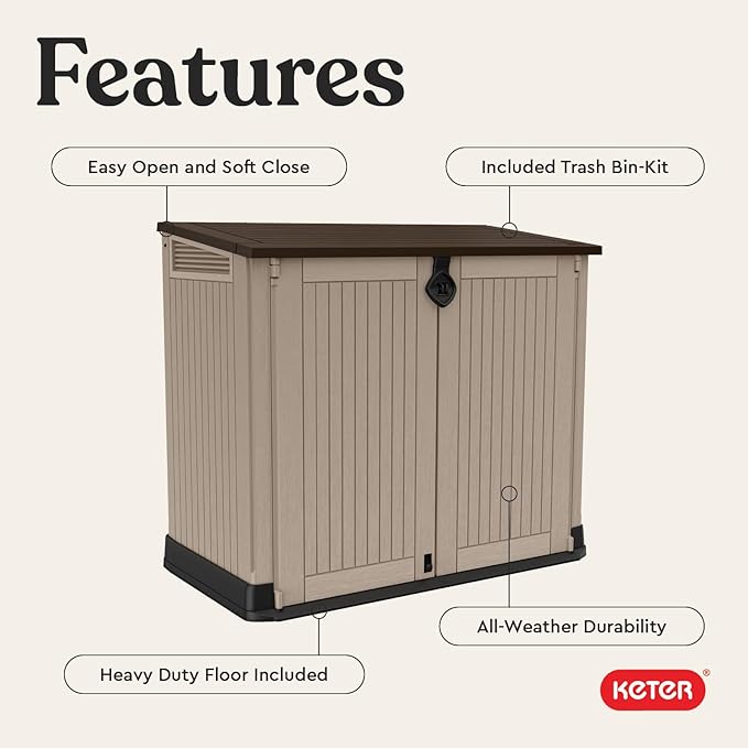 Keter Store-It-Out MIDI Outdoor Resin Horizontal Storage Shed