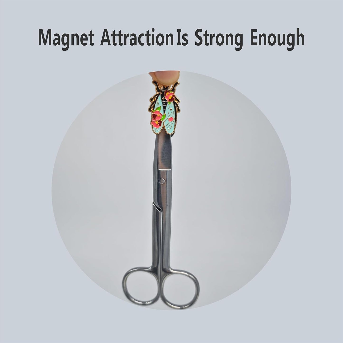 3Pcs Insect Themed Needle Minder, Magnetic Pin Holder for Cross Stitch, Needlework and Embroidery Accessories - Keep Your Needles Secure（ Bees，Butterflies，Cicadas）