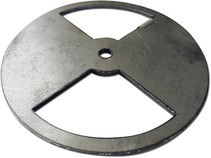 LavaLock Smoker Pinwheel bbq air damper pit grill vent, STEEL 4 6 8 12 (12" diameter)