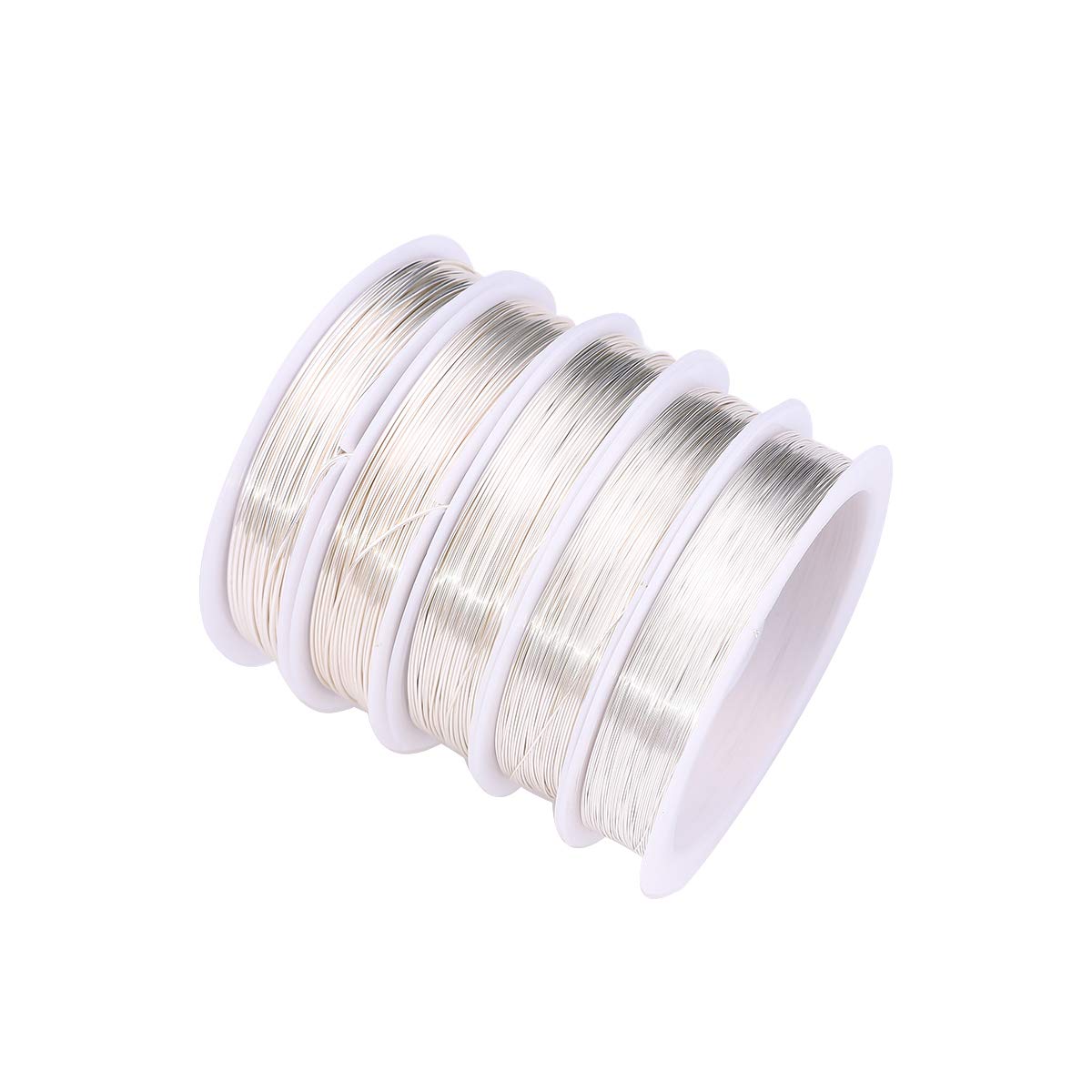 Silver Copper Wire 0.5mm Bead Cord for Bracelet Necklace Charm Beading Jewelry Making 22yard