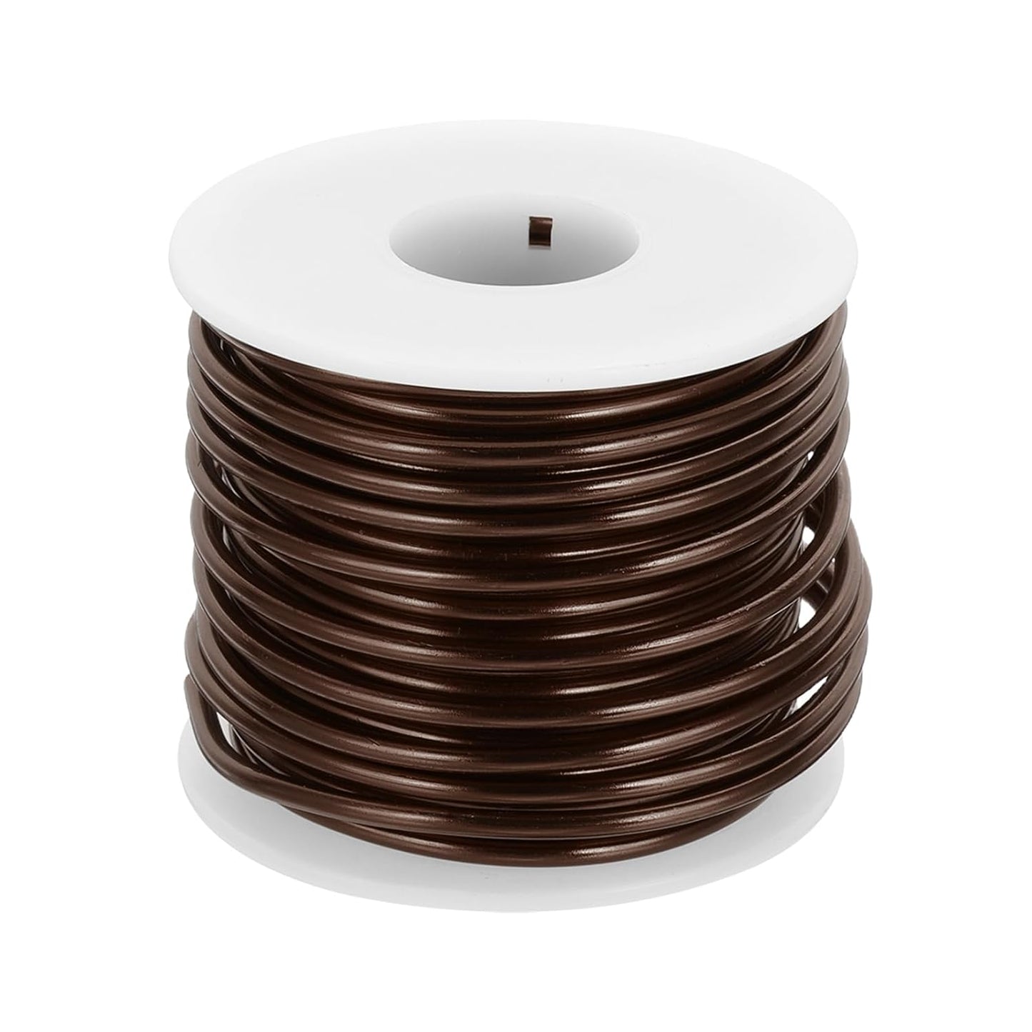 MECCANIXITY 9 Gauge Anodized Aluminum Craft Wire Bendable Bonsai Training Wire 56 Feet 3mm for Sculpting Crafts Wreath Floral Beading Jewelry Making, Brown