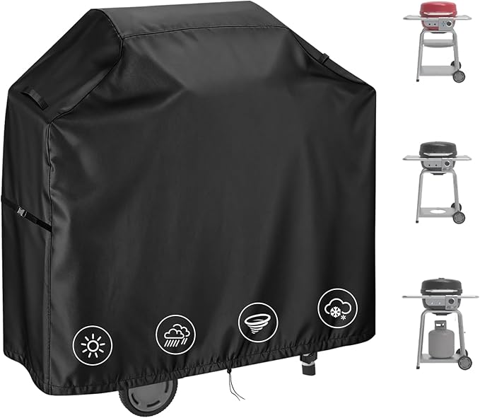 Outdoor Grill Cover for Char Broil Bistro Pro Electric Grill Grill & Griddle-25302146 25302145 25302161, Waterproof Gas Grill Cover Patio BBQ Griddle Covers - 33" L×24" W×37" H, Black