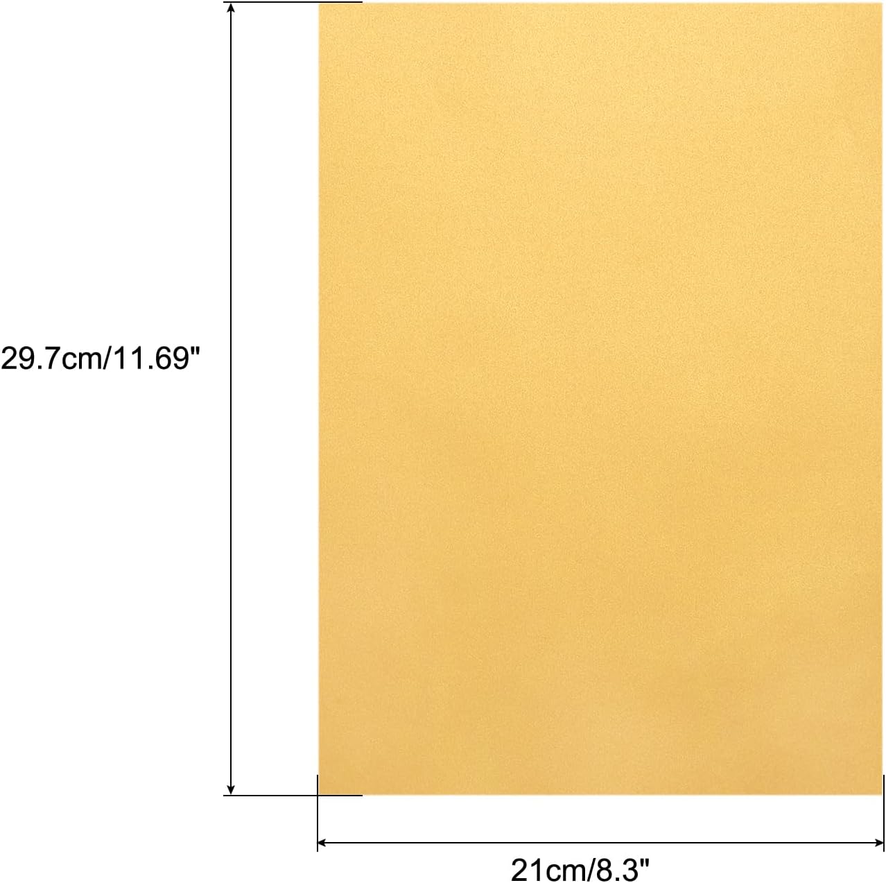 MECCANIXITY Colored Vellum Paper, 20 Sheet Gold Transparency 11.7 x 8.2 Printable Vellum Paper, Translucent Vellum Sheets for Printing Wedding Invitations, Ink Jet Laser Printer