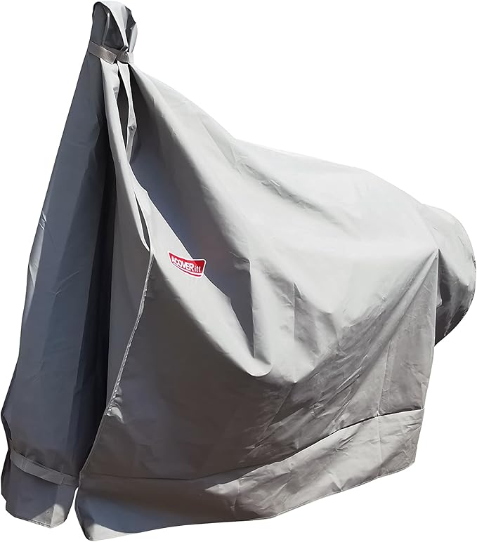 Heavy Duty Grill Cover for Charcoal Offset Smoker Cover, Fade and UV Resistant, Fits Char-Broil, Dyna-Glo, Royal Gourmet, Char-Griller and More Grey