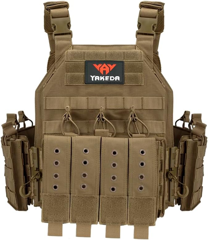 YAKEDA Quick Release Tactical Outdoor Vest for Adult