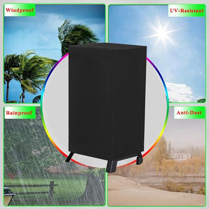 40 Inch Electric Smoker Cover for Masterbuilt, Waterproof Grill Cover for Masterbuilt 40-Inch Digital Vertical BBQ Smoker Outdoor, Black
