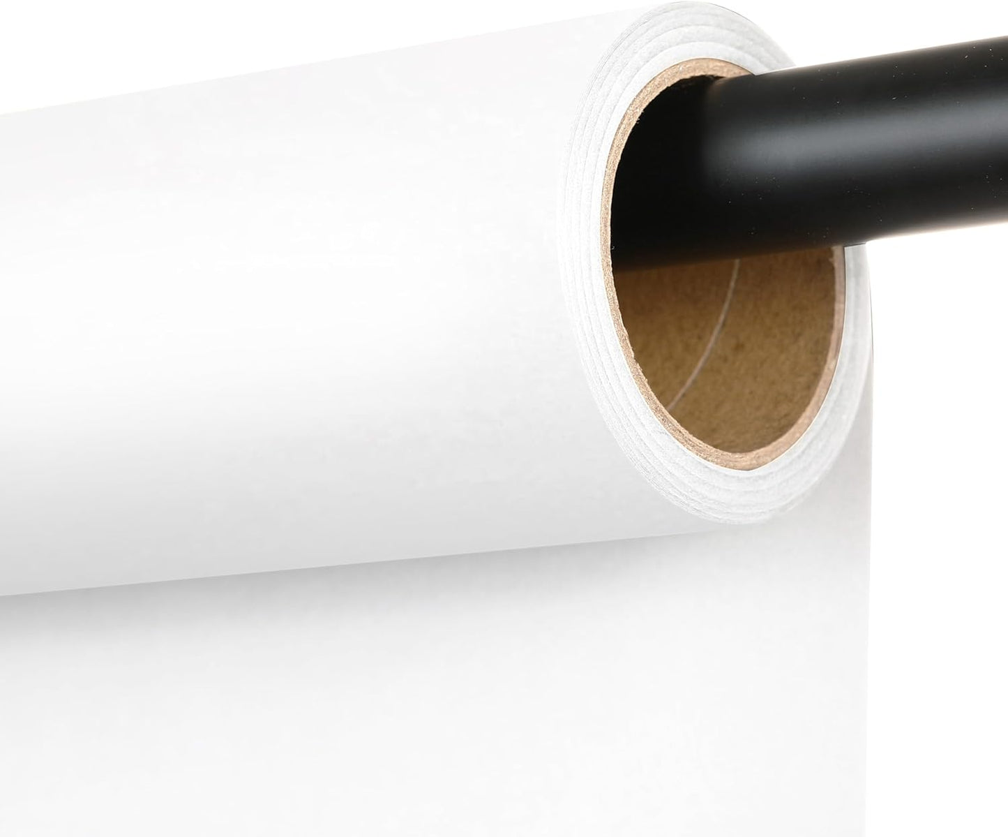 Seamless Photography Background Paper Roll, Blue Photo Paper Backdrop for Photography, Video and Streaming (Snow, 107" x32')