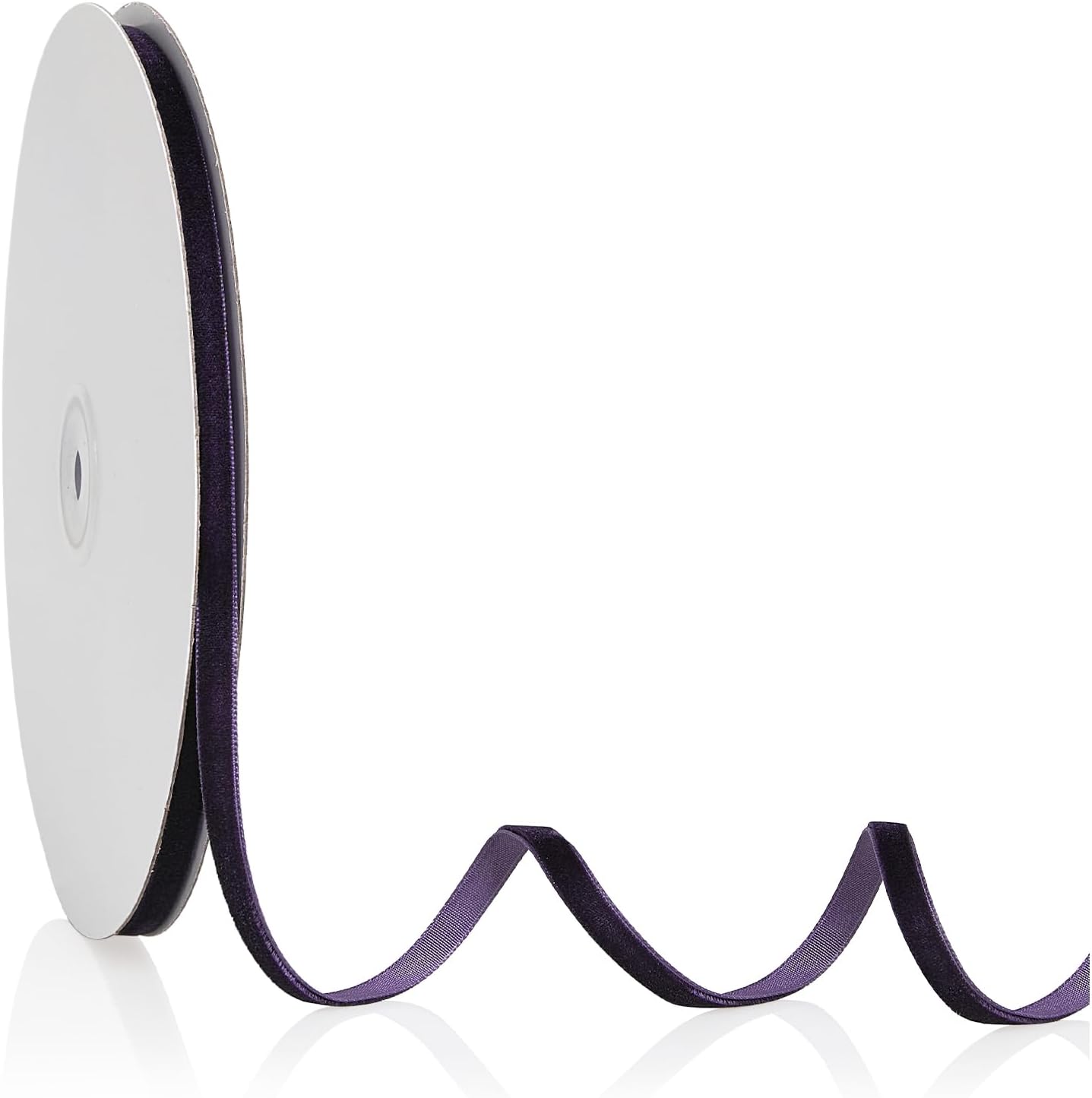 1/4" X 20 Yards Purple Velvet Ribbon for Christmas Tree Wreath Decoration Handmade Crafts Ornaments Gift Wrapping & Bow Making