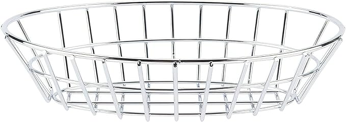 G.E.T. 4-20144 Chrome Oval Metal Wire Basket Metal Wire Baskets Collection