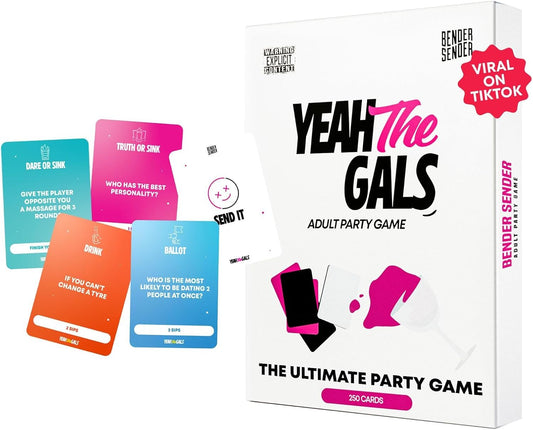 Yeah The Gals | Bachelorette Party Game & Girls Night Activity with 5 Categories | 250 Fun & Hilarious Challenges | Great for Bridal Showers, Girls Trips & Birthdays for Adults and College 21+